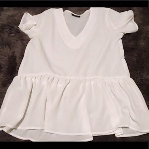 Vici Dolls Vici Collection White Peplum blouse M